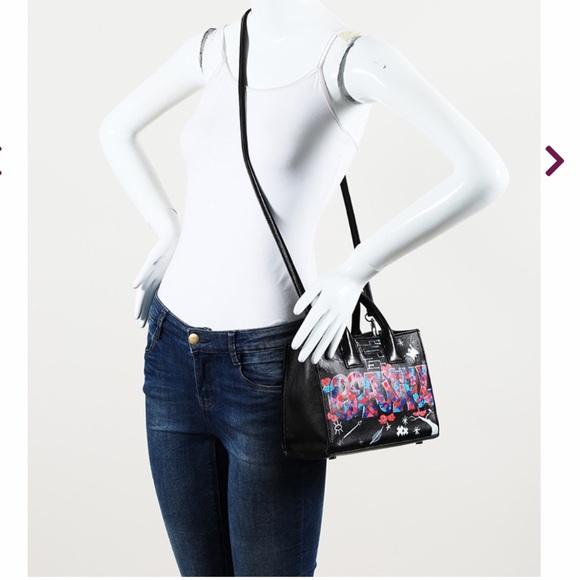 Elisabeth Weinstock Handbags - Elisabeth Weinstock Hand Painted Leather Satchel